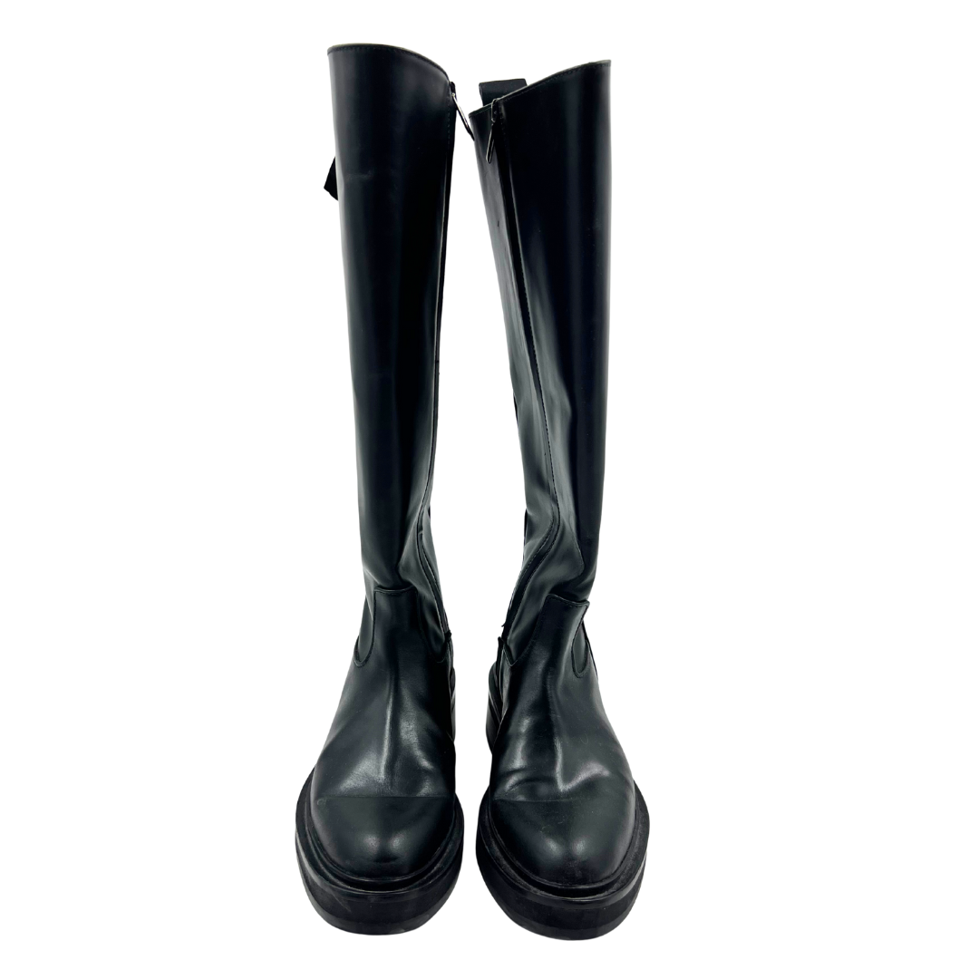 Me + Em 6.5 37 Black Leather Boots