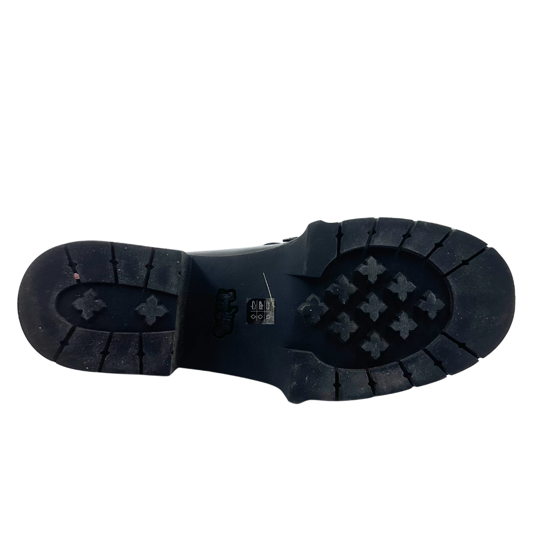 Coach 9 39.5 Black Patent Leather Loafers
