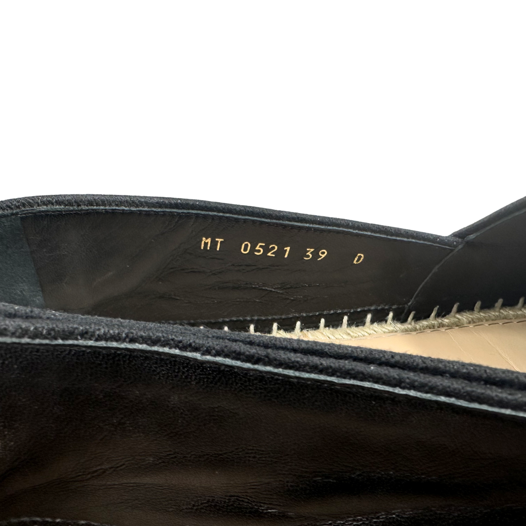 Dior 8 39 Granville Mizza Lurex Logo  Espadrille