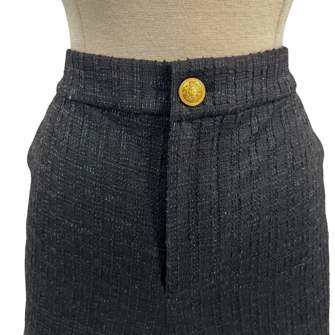 Alice And Olivia Black/Silver Shorts