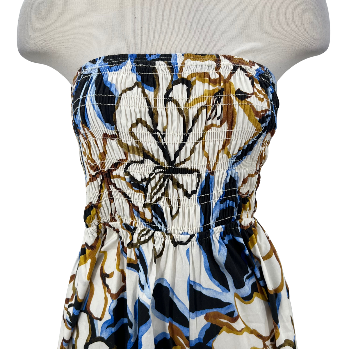 Misa White/Blue Jumpsuit