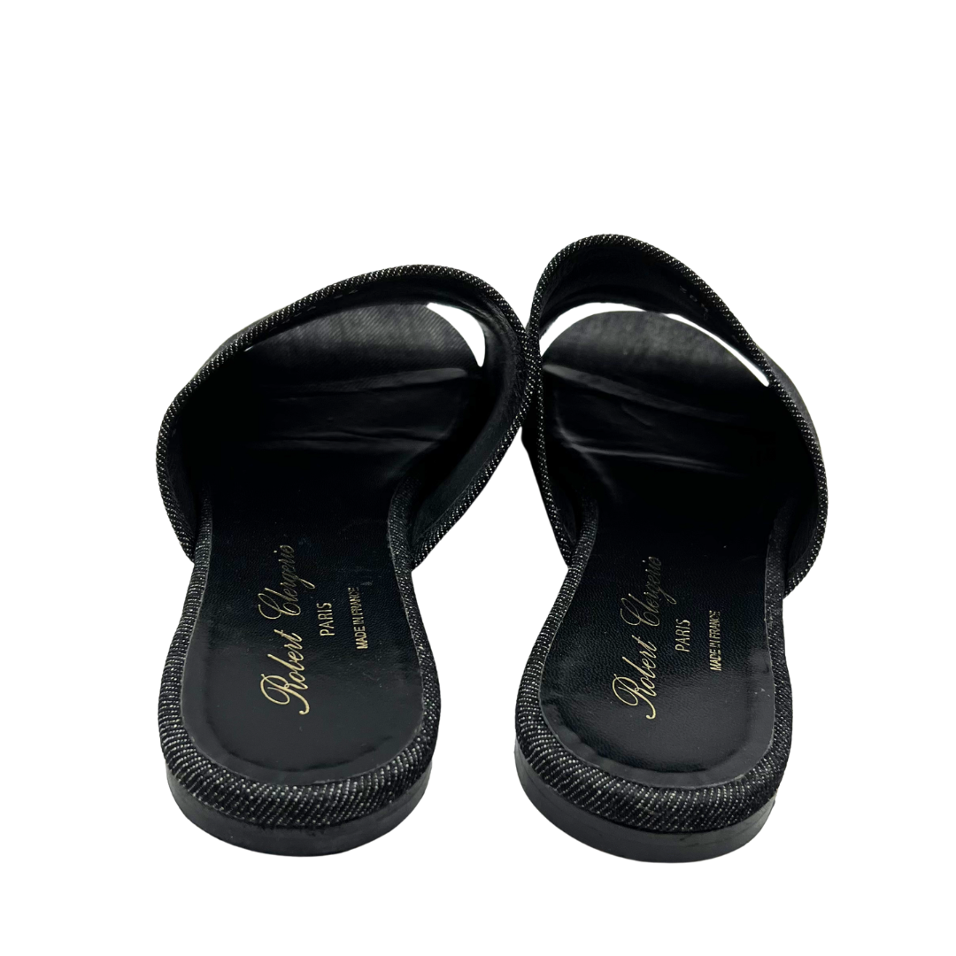 Robert Clergerie 38.5 Black Flats