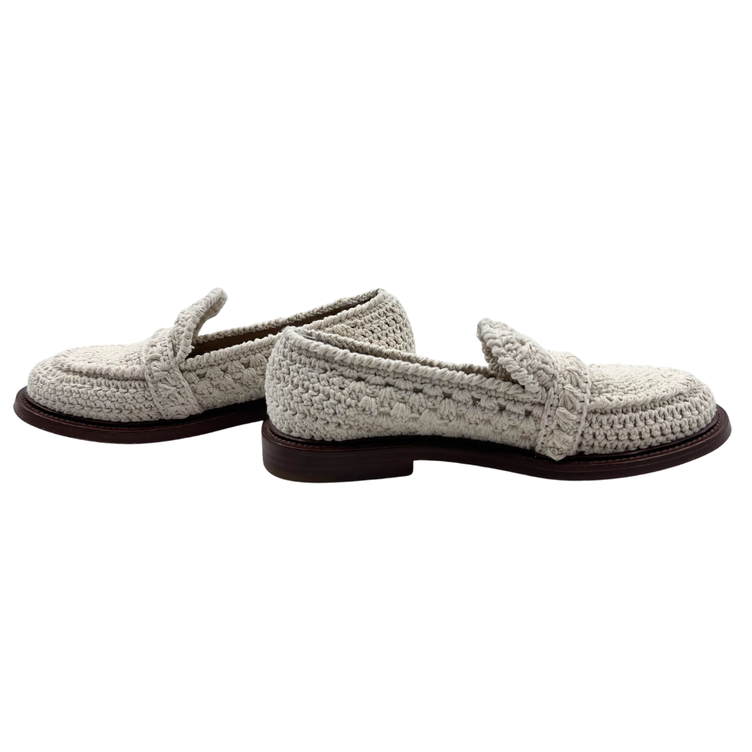 Chloe 36.5 White Kayla Loafers