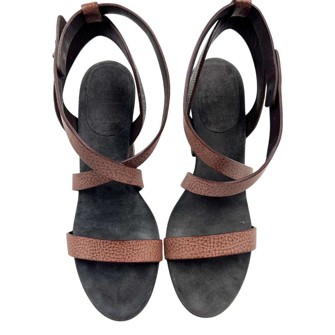 Brunello Cucinelli 40 Brown Heels