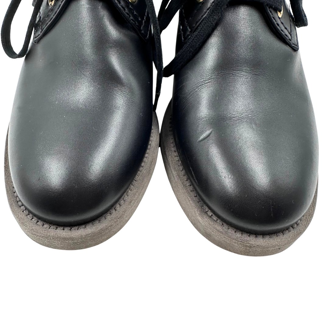 Chanel 40 Black Leather Boots