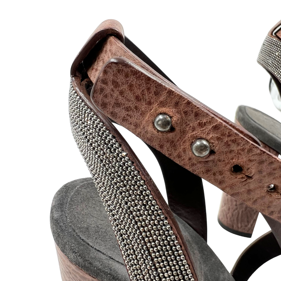 Brunello Cucinelli 40 Brown Heels