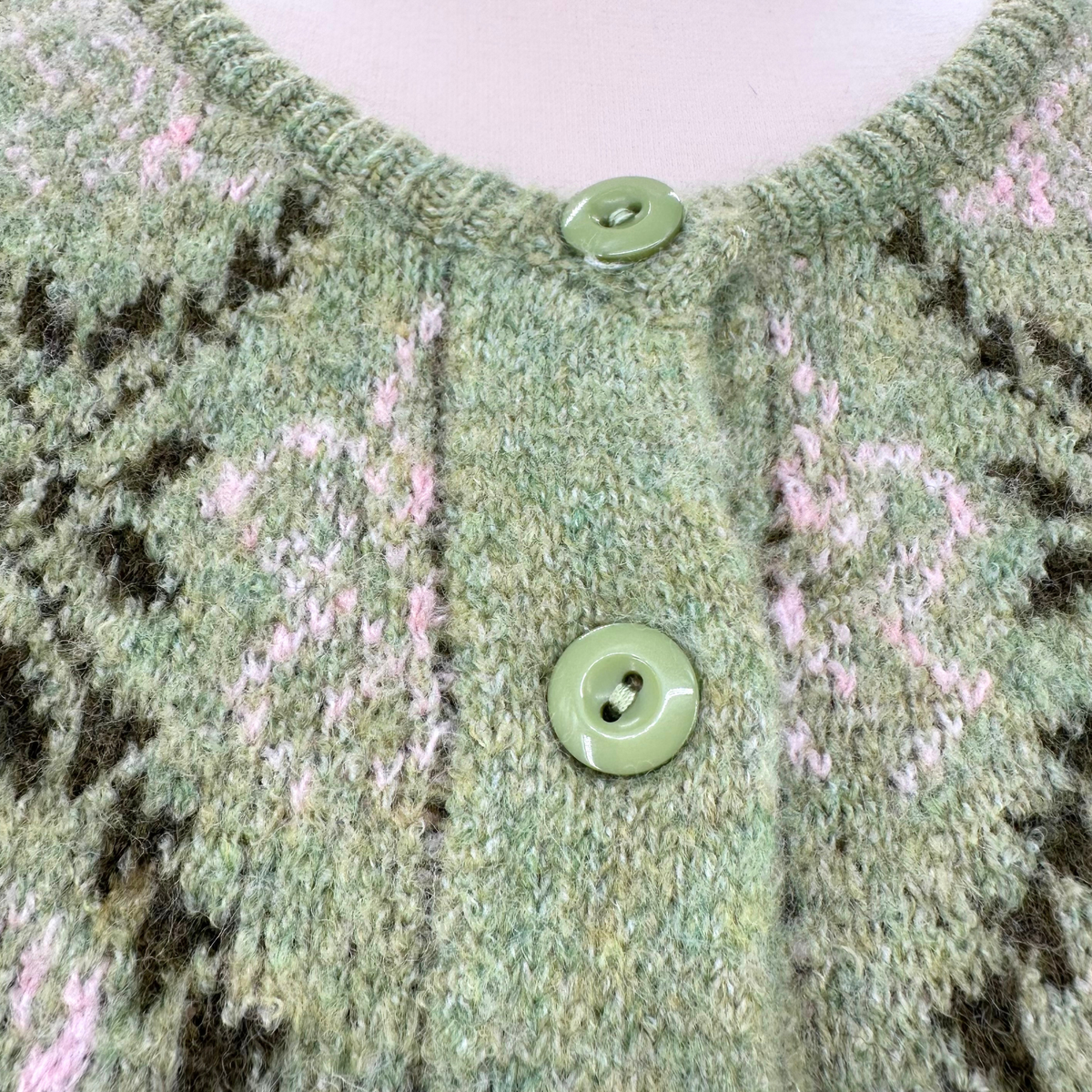 &Merci Green Multi Sweater
