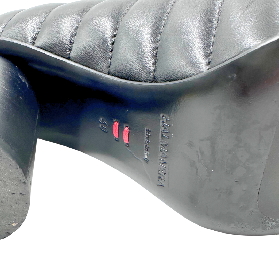 Halmanera 9 40 Black Leather Pumps