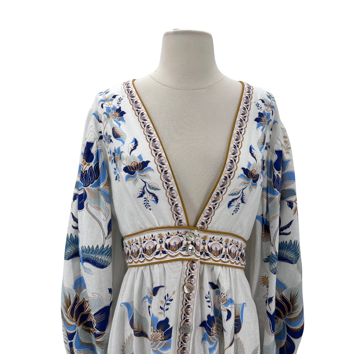 Farm Rio White Maxi Dress