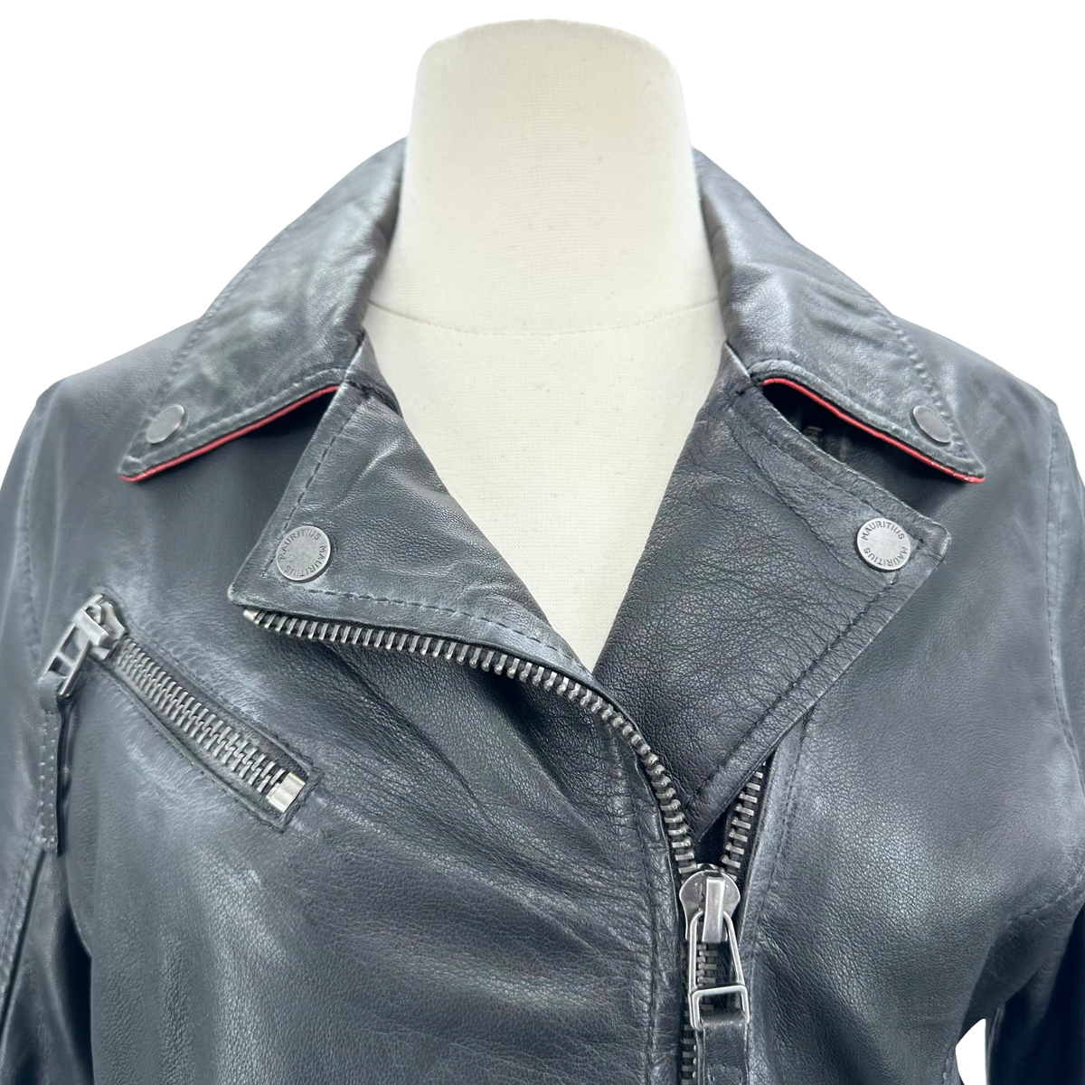 Mauritius Black Leather Jacket