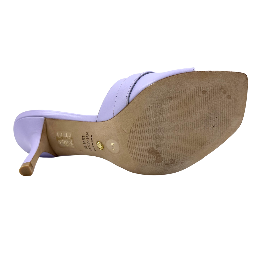 Stuart Weitzman 7.5 Lilac Slides
