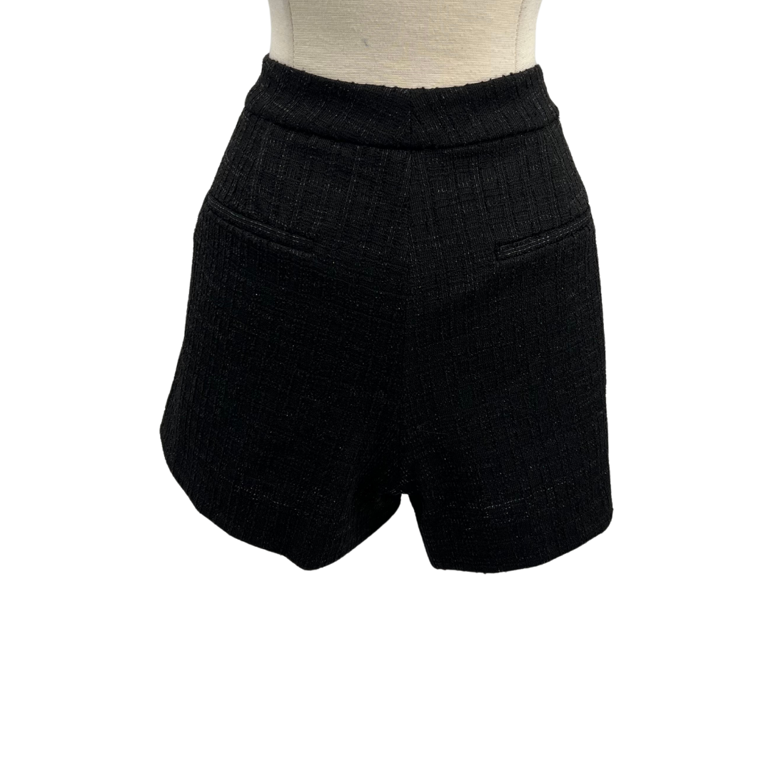Alice And Olivia Black/Silver Shorts