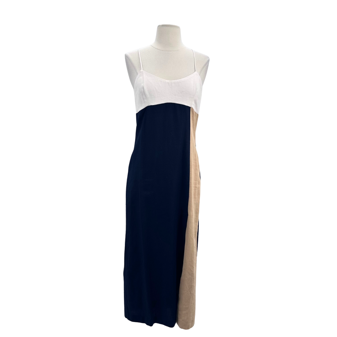 Zara Size S Navy Maxi Dress