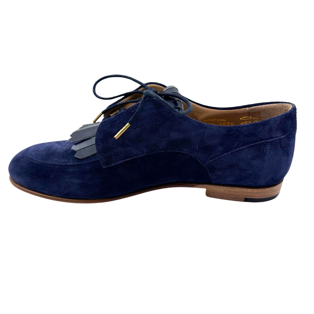 The Office Of US 7 37 Navy Suede Oxfords