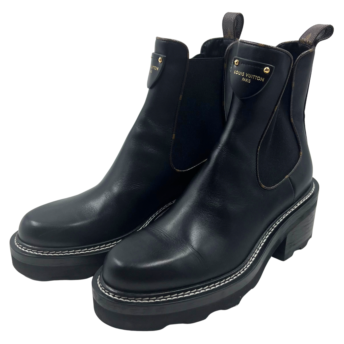 Louis Vuitton 8 38 Black Booties
