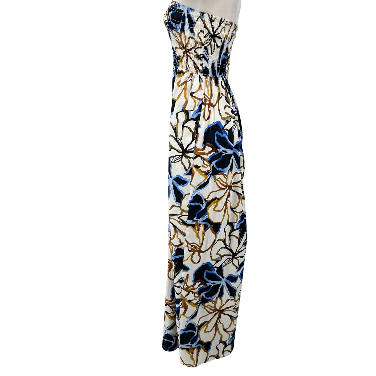 Misa White/Blue Jumpsuit