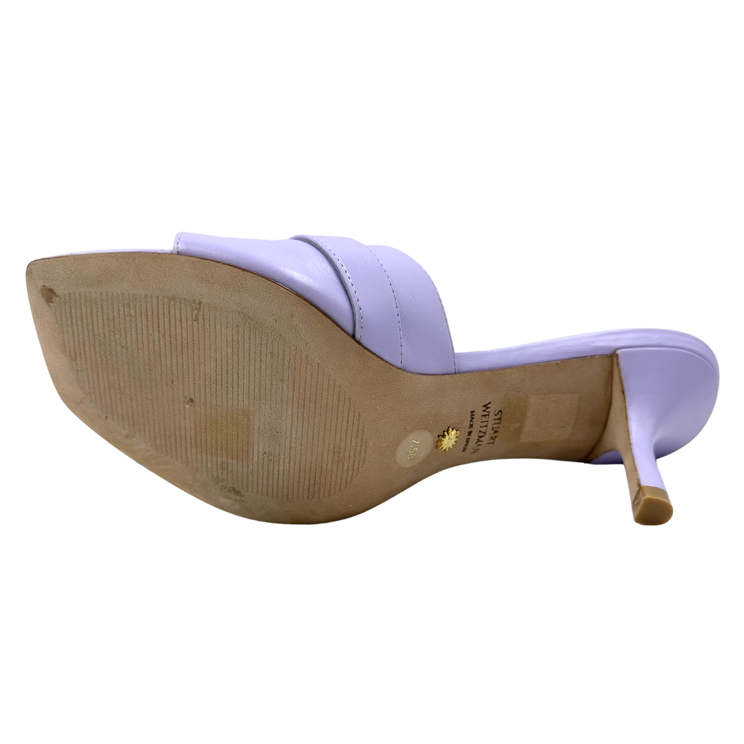 Stuart Weitzman 7.5 Lilac Slides