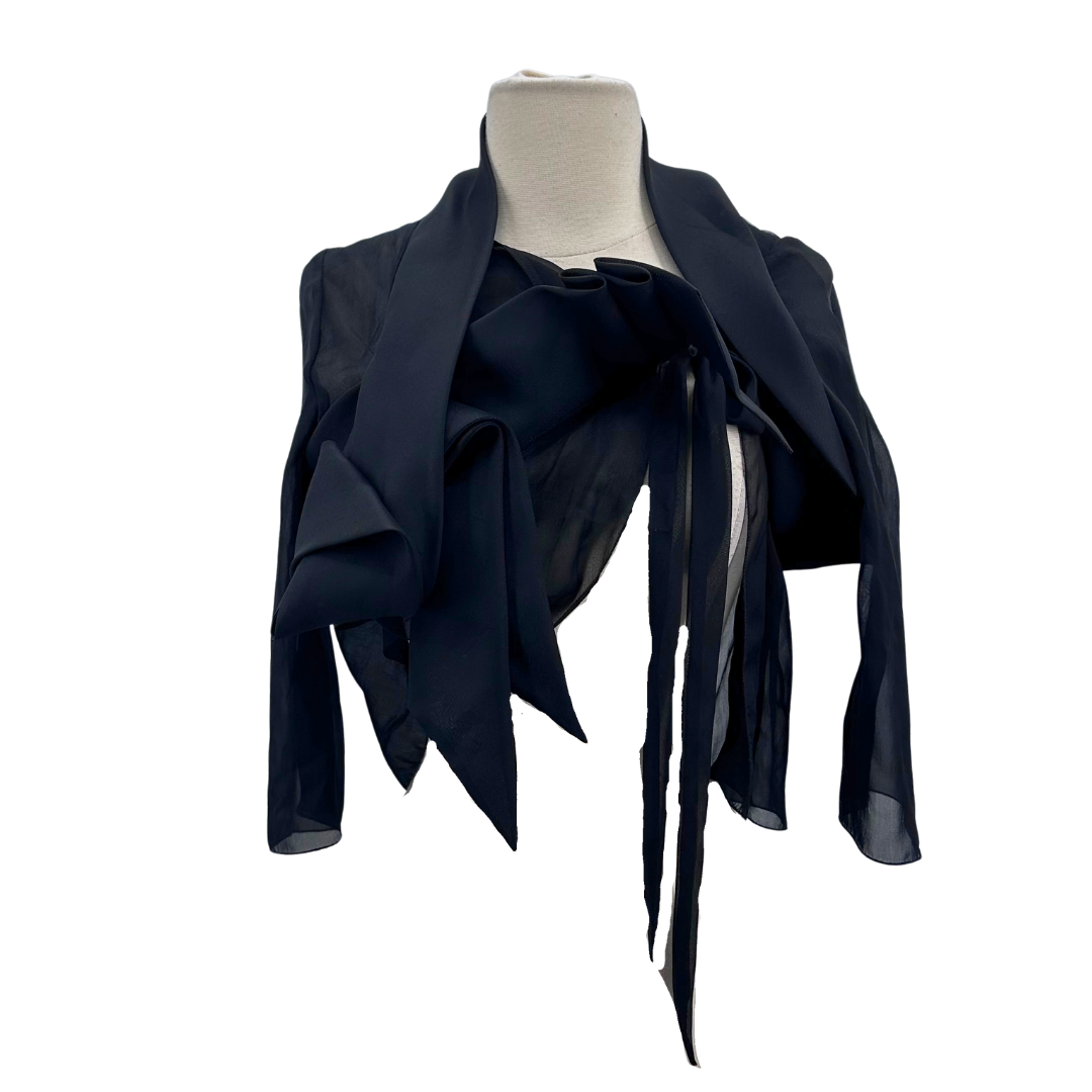 Rick Owens Black Sheer Top