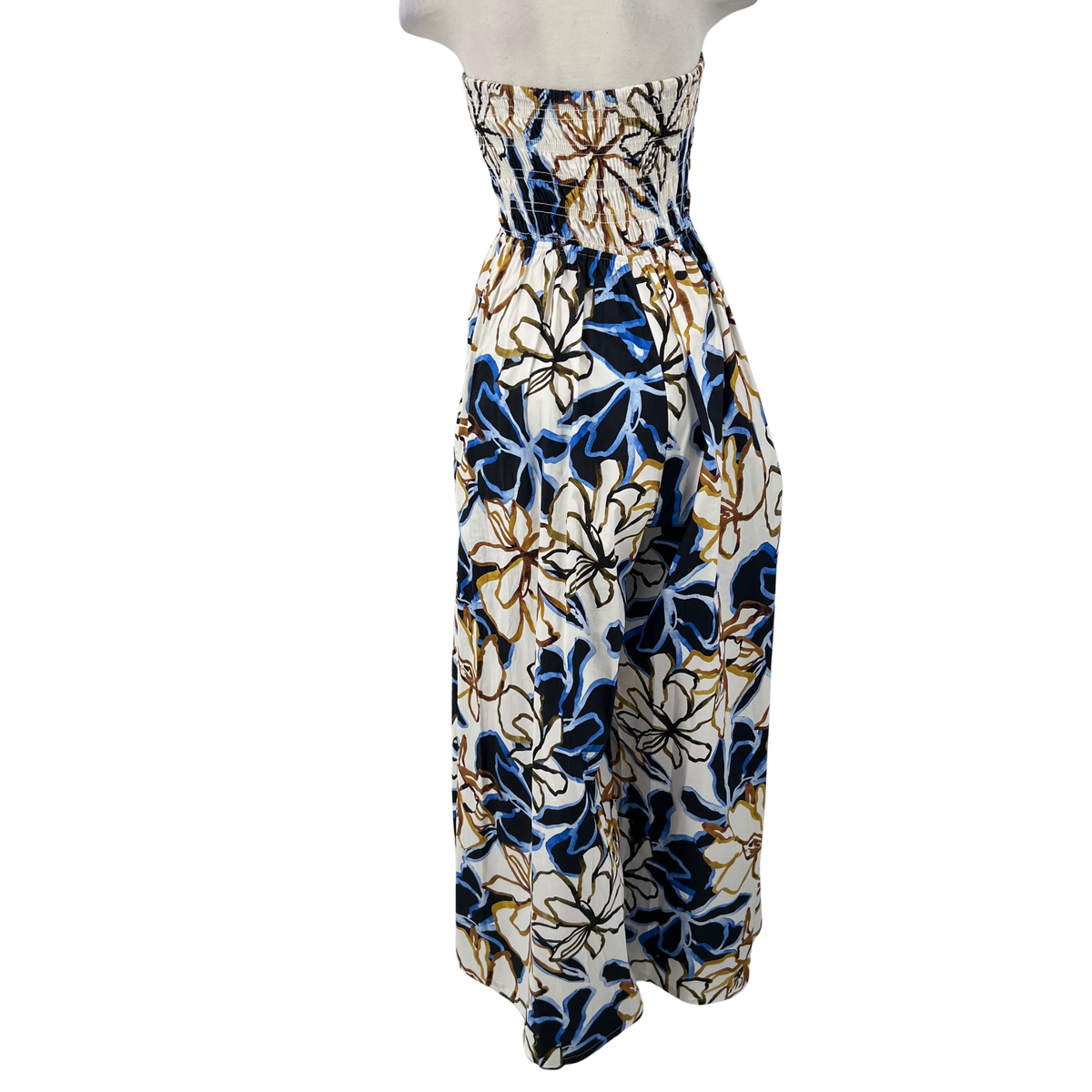 Misa White/Blue Jumpsuit