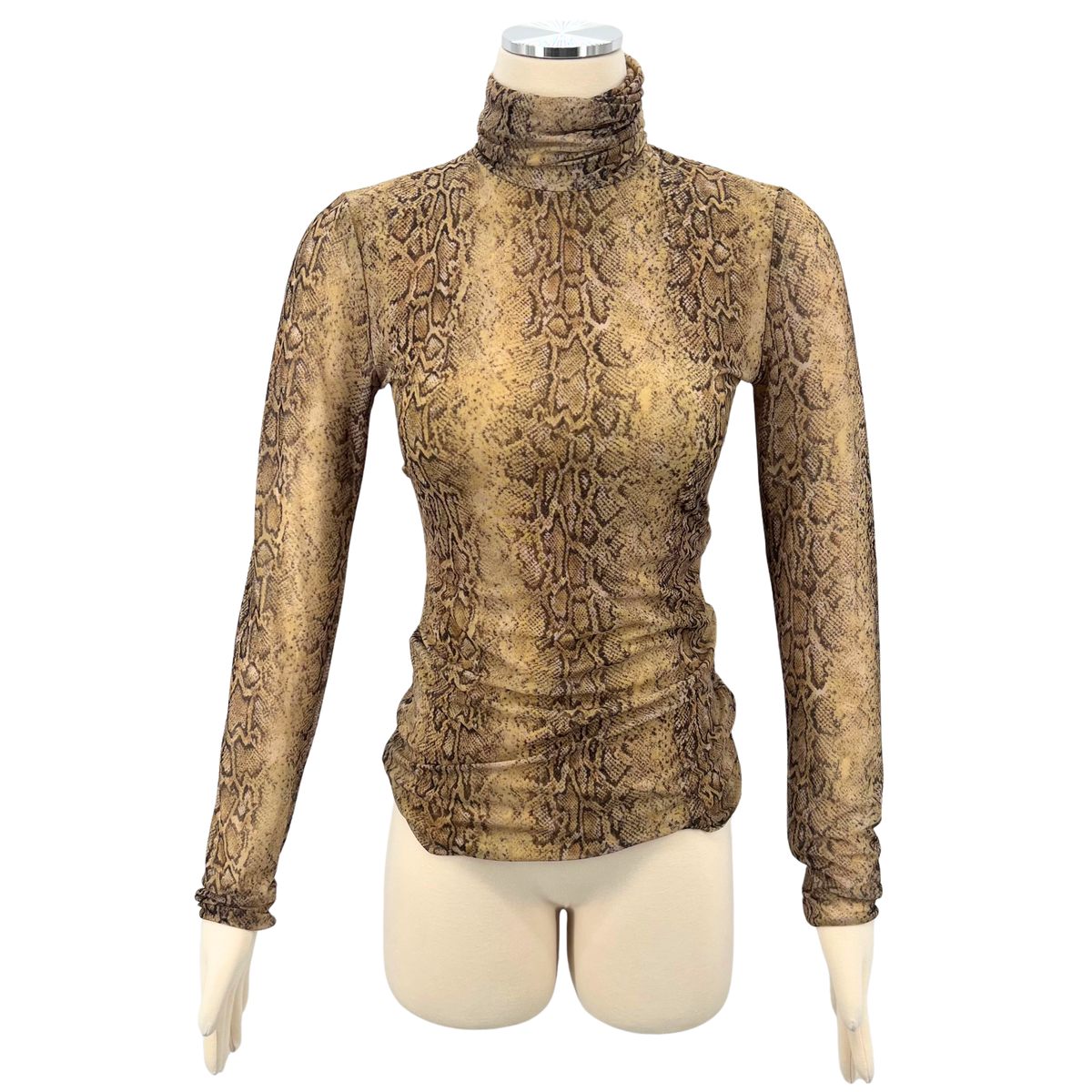 Ganni Snakeskin Top
