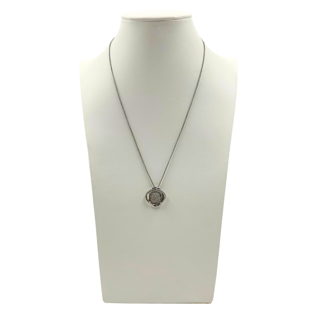 David Yurman Diamond Infinity Pendent Necklace