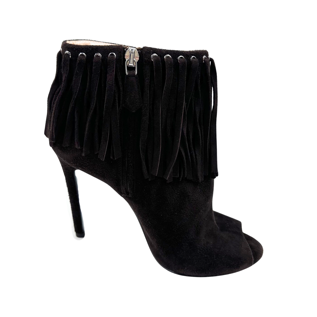Prada 5 35 Brown Suede Booties