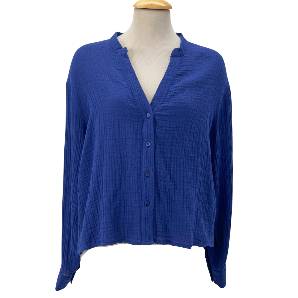 Eileen Fisher Size S Navy Blouse