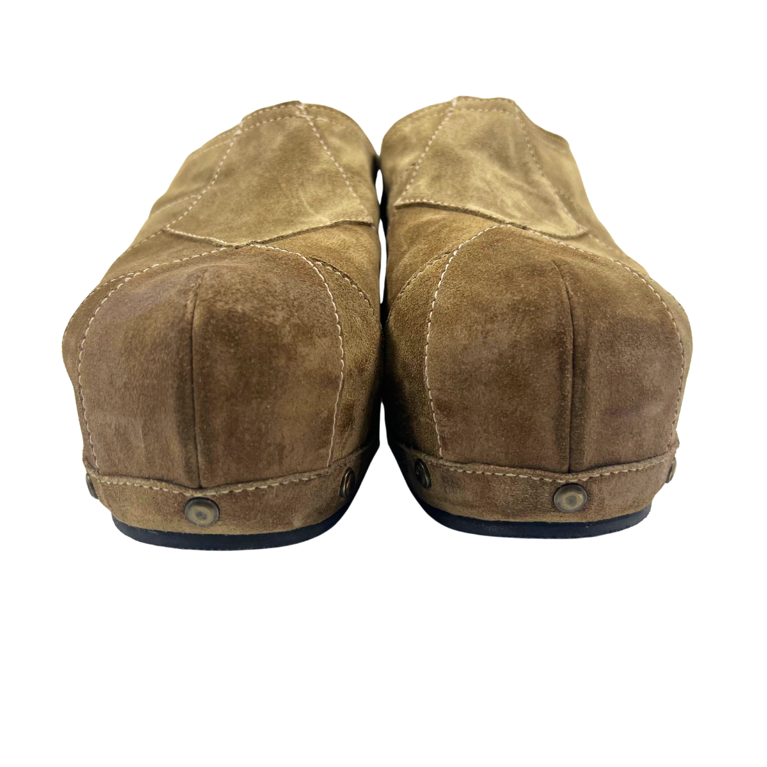Sartore 40 Tan Suede Mules