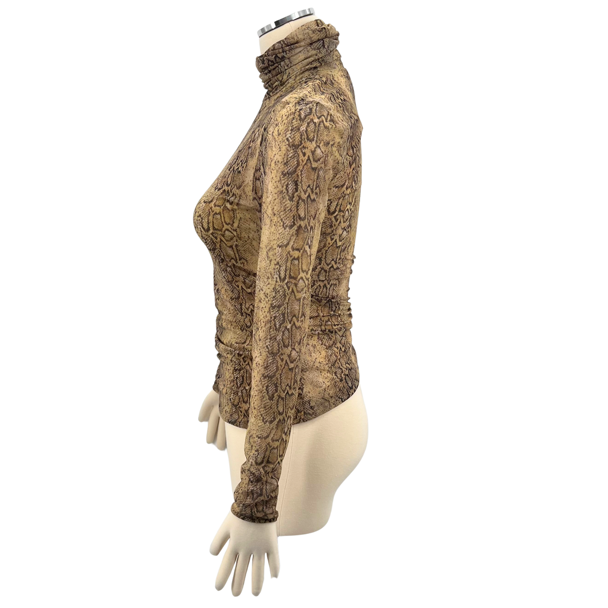 Ganni Snakeskin Top