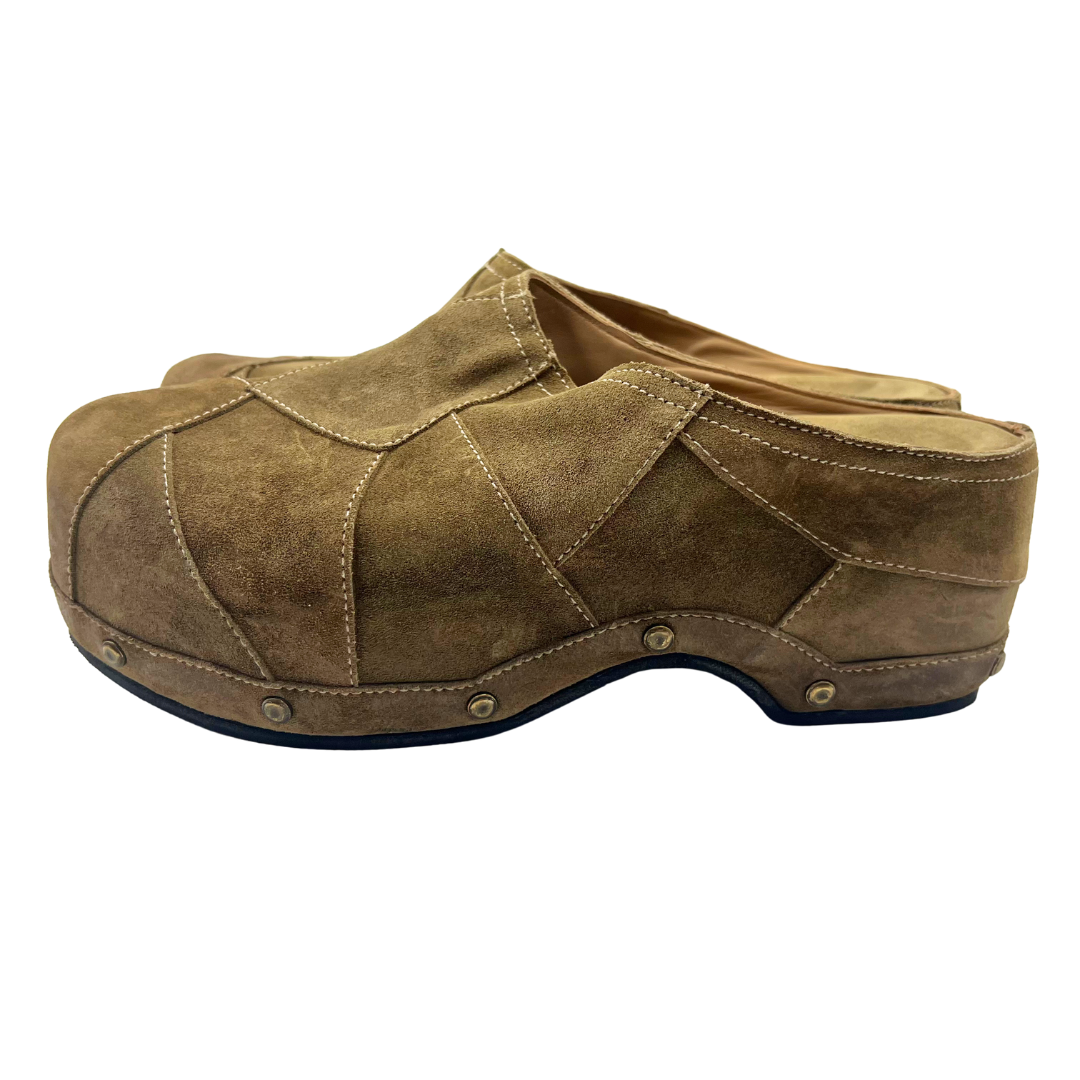 Sartore 40 Tan Suede Mules