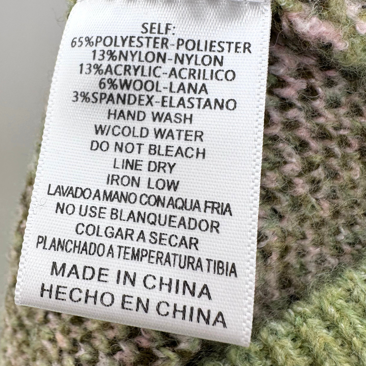 &Merci Green Multi Sweater