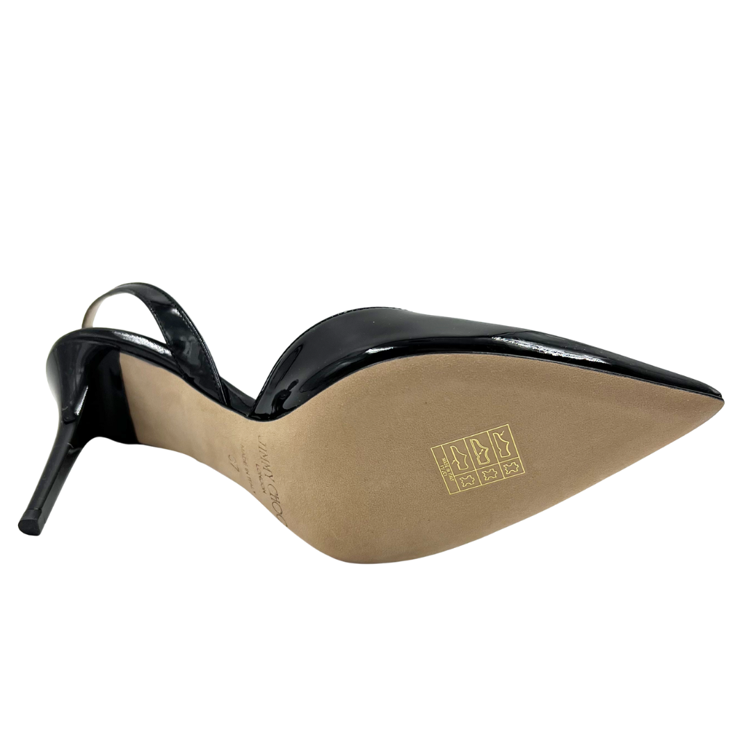 Jimmy Choo 37 Black Tilly Heels