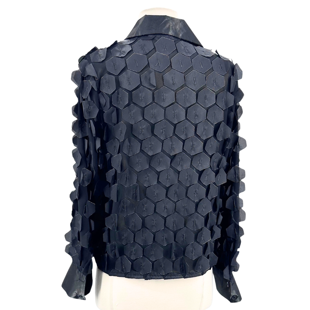 Digs Black/Gold Button Down