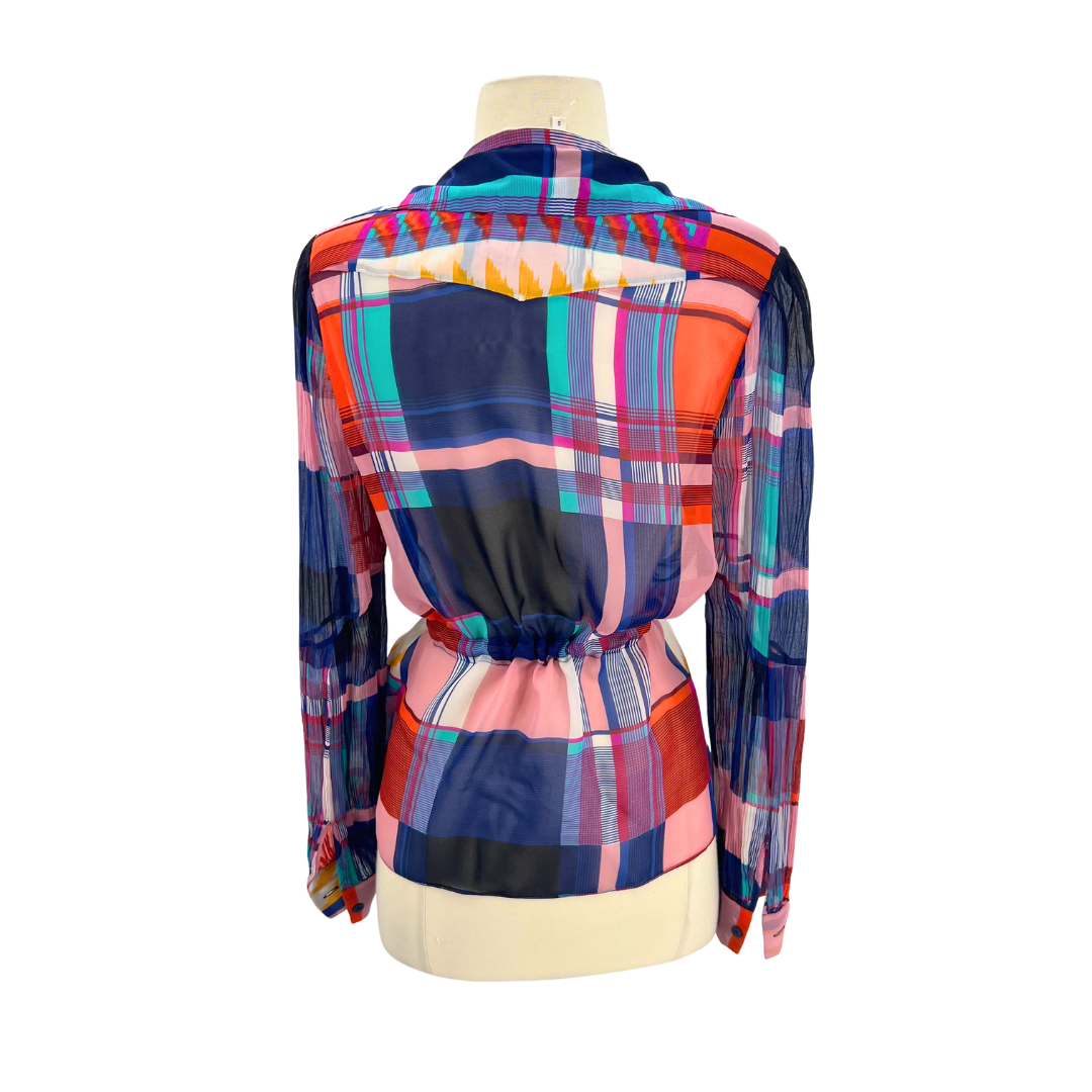 DVF Multi-Color Blouse