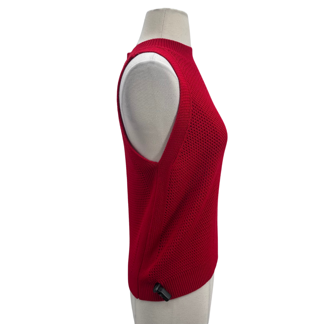 Commense Red Knit Top