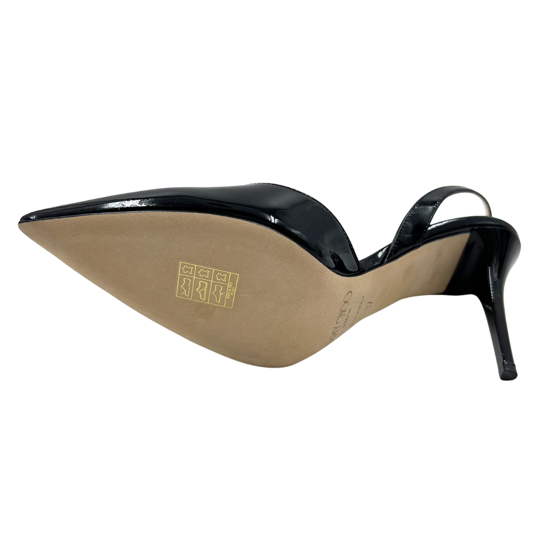 Jimmy Choo 37 Black Tilly Heels