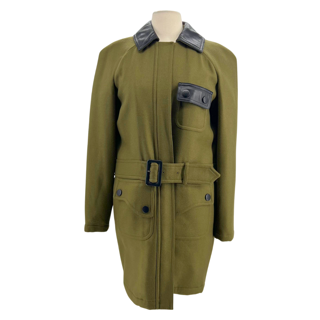 Longchamp Olive/Black Coat