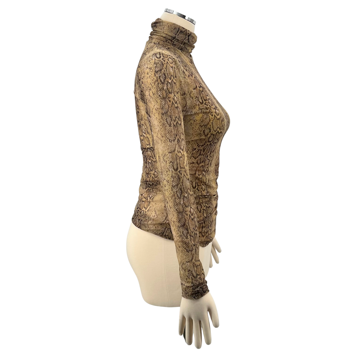 Ganni Snakeskin Top