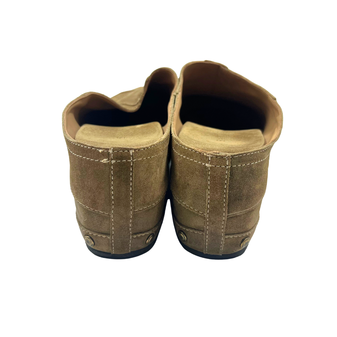 Sartore 40 Tan Suede Mules