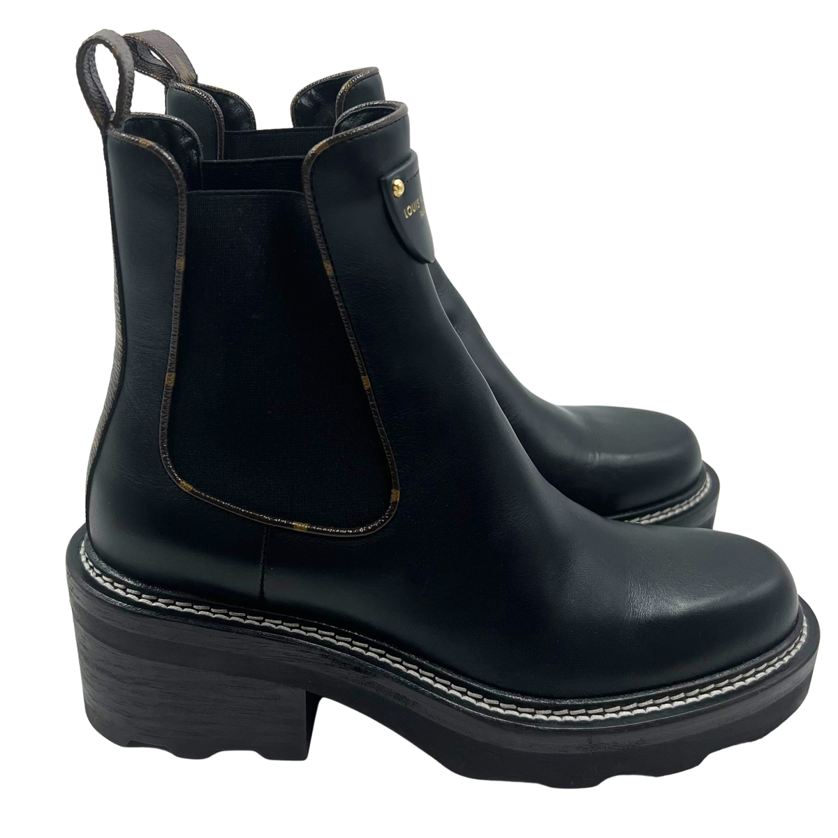 Louis Vuitton 8 38 Black Booties