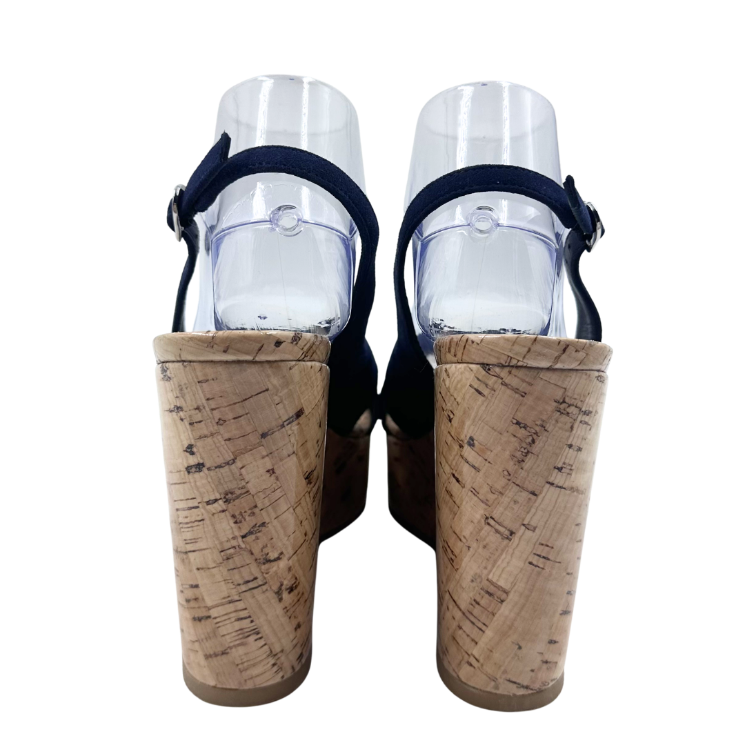 Stuart Weitzman Navy Sandals