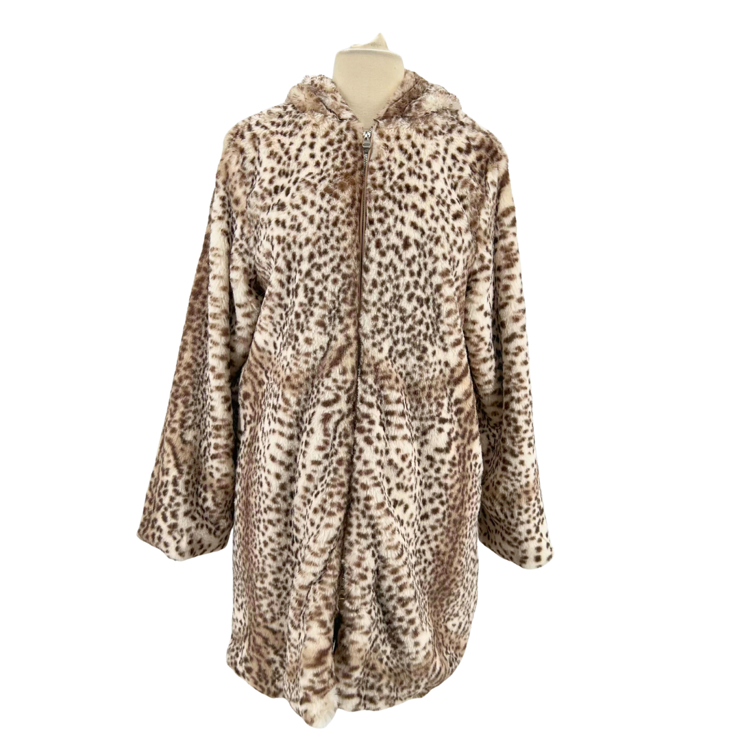 Elie Tahari Cream/Brown Coat