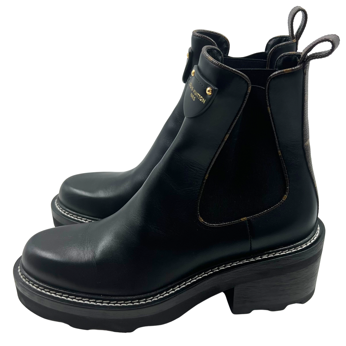 Louis Vuitton 8 38 Black Booties