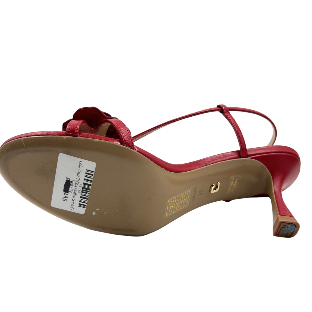 Lola Cruz 8.5 39 Red Sandals