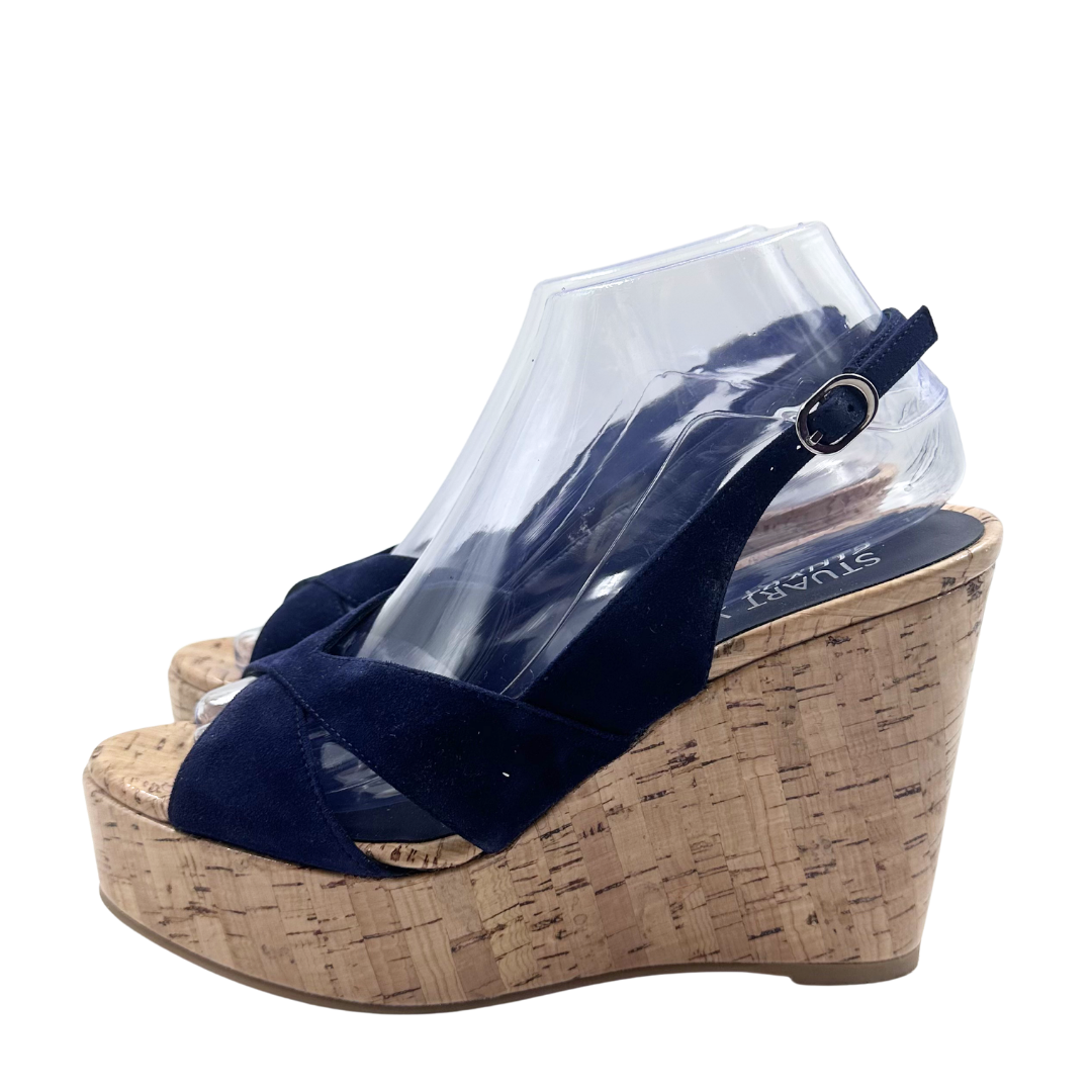 Stuart Weitzman Navy Sandals