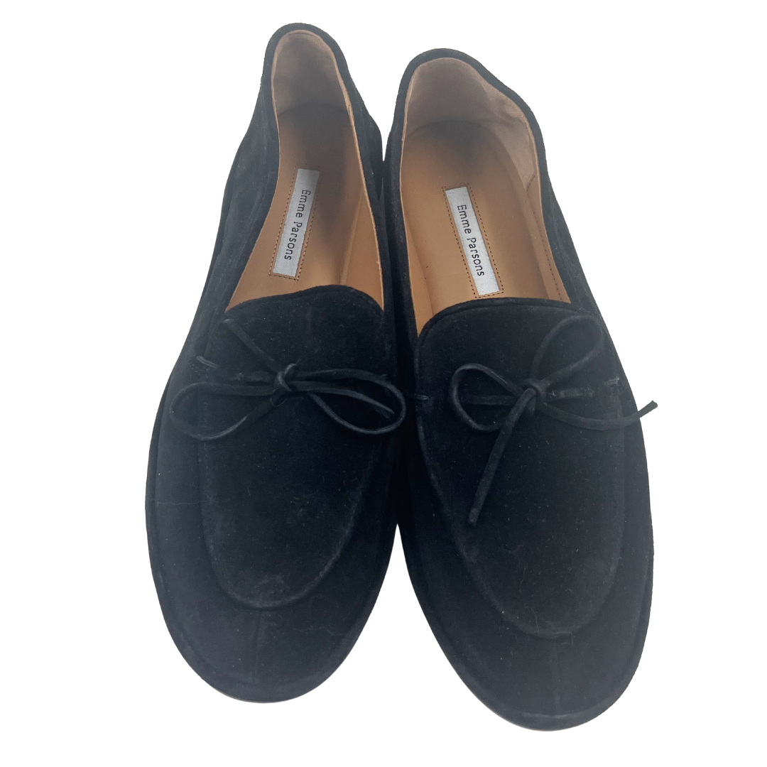 Emme Parsons 37 Parker Black Moccasins