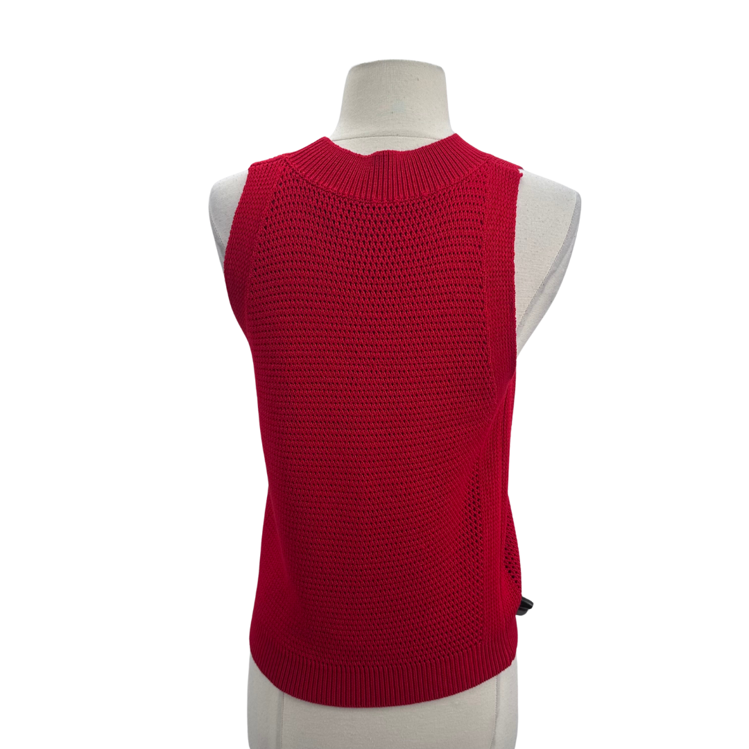 Commense Red Knit Top