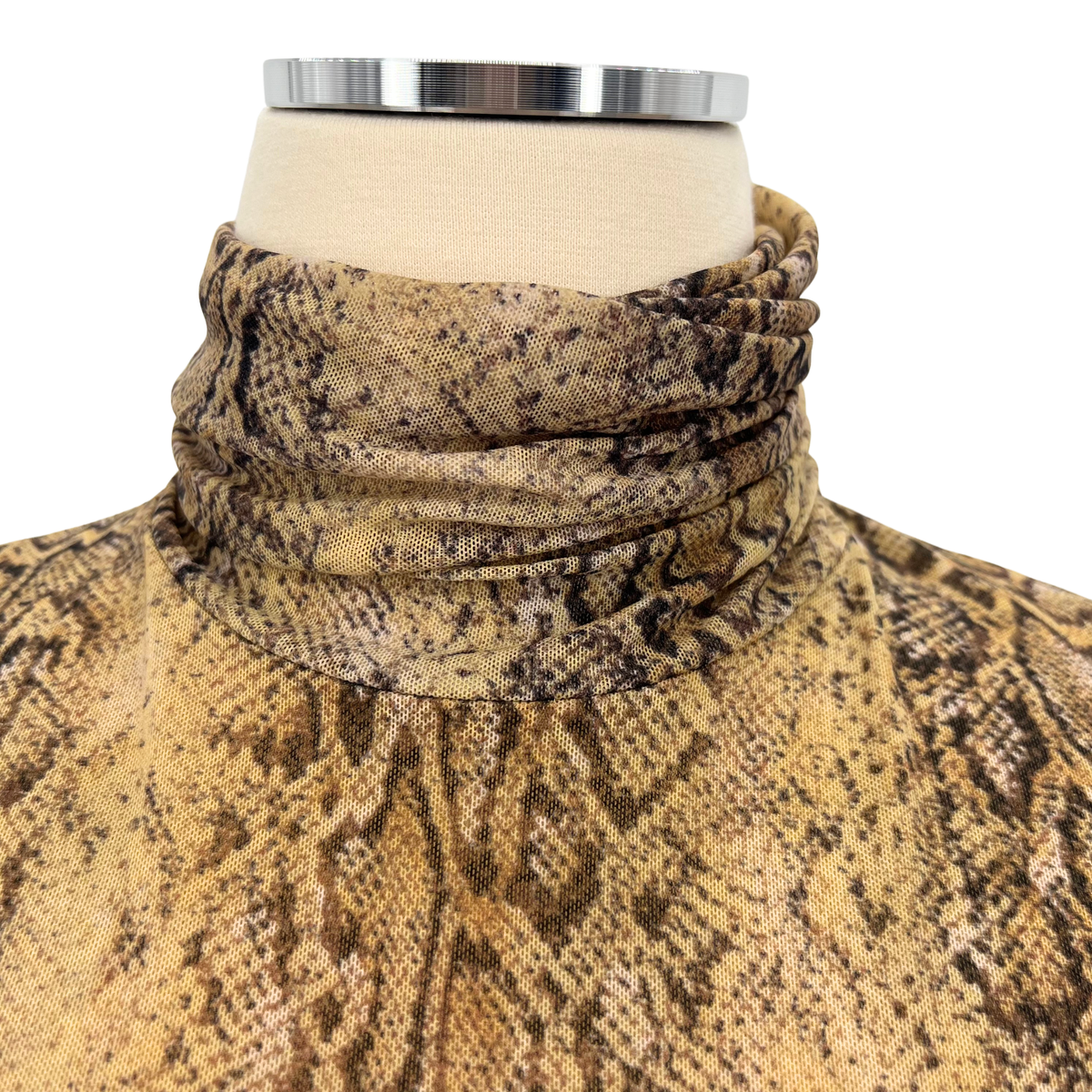 Ganni Snakeskin Top
