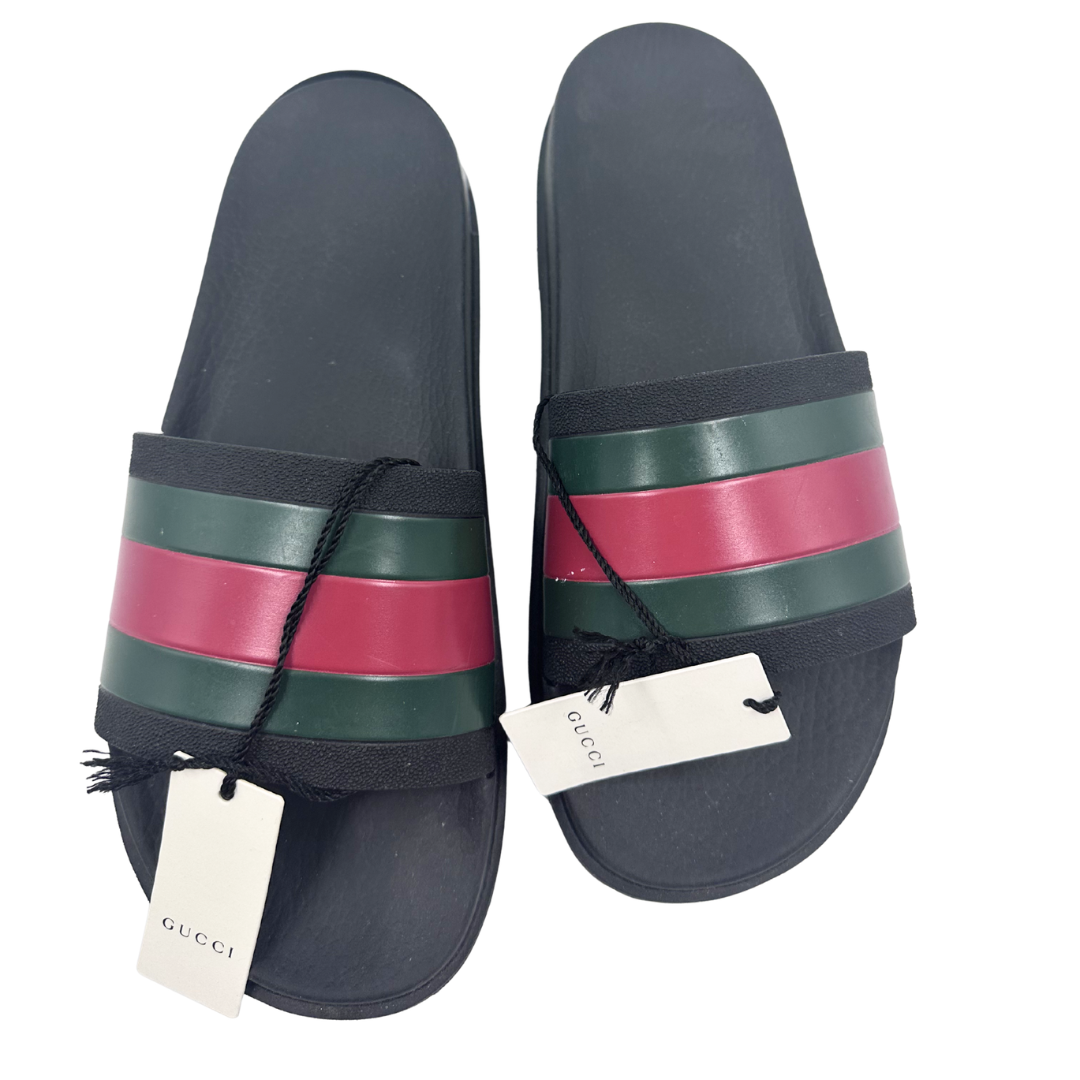 Gucci 9 Black Slides