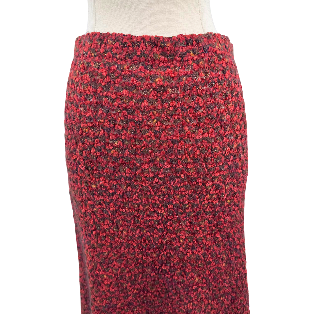 Chanel Orange Multi Skirt